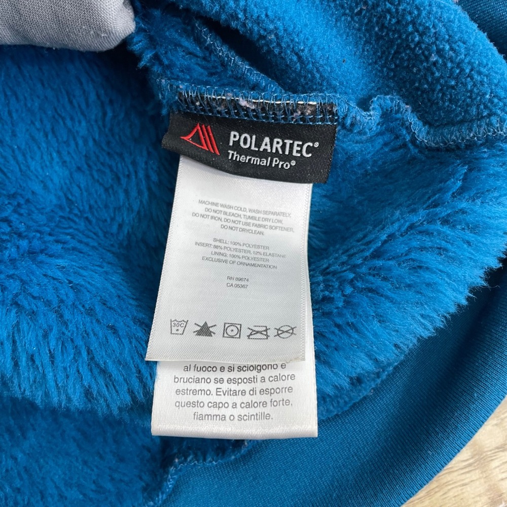 Mountain Hardwear Zip Polartec Thermal Pro Fleece Jacket Teal Blue Women Small - Picture 5 of 8